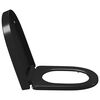 vidaXL Soft-close Toilet Seat with Quick-release Design Black
