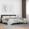 vidaXL Bed Frame without Mattress Black 200x200 cm