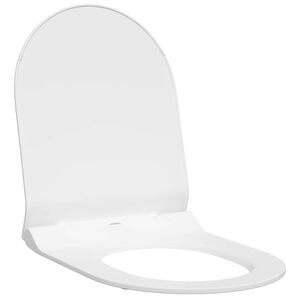 vidaXL Toilet Seat Adjustable White 50 x 36.5 x 5 cm Polypropylene