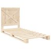 vidaXL Bed Frame without Mattress with Headboard 90x200 cm Solid Wood