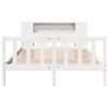 vidaXL Bookcase Bed without Mattress White 160x200 cm Solid Wood Pine