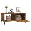 vidaXL Coffee Table Smoked Oak 90x50x40 cm Engineered Wood