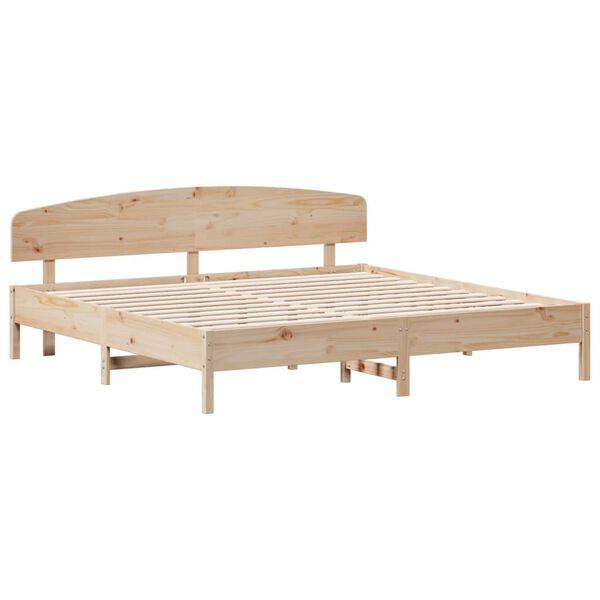 vidaXL Bed Frame without Mattress 200x200 cm Solid Wood Pine