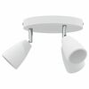vidaXL Ceiling Spotlight with Spotlights White 19 x 19 x 14.5 cm Metal