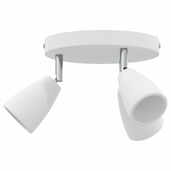 vidaXL Ceiling Spotlight with Spotlights White 19 x 19 x 14.5 cm Metal
