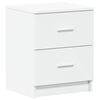 vidaXL Bedside Cabinet with 2 Drawers White 40x36x50 cm