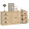 vidaXL Sideboards 3 pcs Sonoma Oak Engineered Wood
