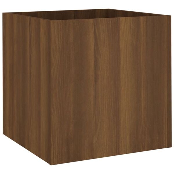 vidaXL Planter Box Brown Oak 40x40x40 cm Engineered Wood