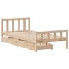 vidaXL Bed Frame without Mattress 100x200 cm Solid Wood Pine