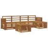 vidaXL Outdoor Sofa Set 6 pcs Natural Solid Acacia Wood