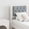 vidaXL Headboard Other White and light grey 135 cm Solid pine wood