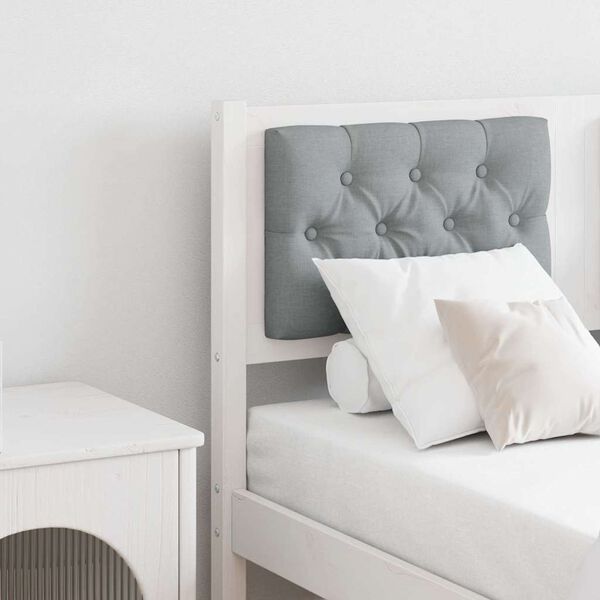vidaXL Headboard Other White and light grey 135 cm Solid pine wood