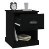 vidaXL Bedside Cabinets 2 pcs Black 39x39x47.5 cm Engineered Wood
