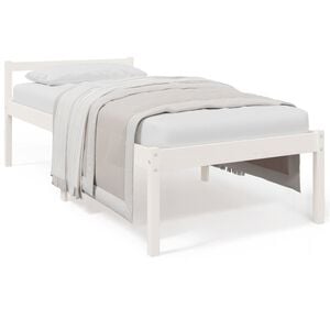 vidaXL Senior Bed without Mattress White 90x190cm Single
