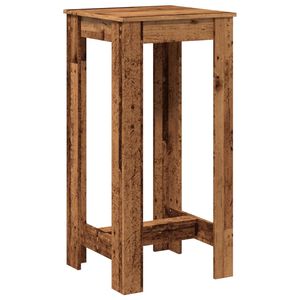 vidaXL Bar Table Old Wood 51x50x103,5 cm Engineered Wood