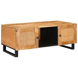 vidaXL Coffee Table Artisan Oak 100 x 54 x 40 cm Solid Mango Wood