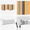 vidaXL Retractable Awning Multicolour 400 x 300 cm Fabric and Metal