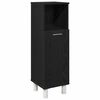 vidaXL Bathroom Cabinet Black Oak 30 x 30 x 95 cm Engineered Wood
