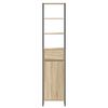 vidaXL Bathroom Cabinet Sonoma 40 x 30 x 180 cm Engineered Wood
