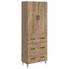 vidaXL Cabinet Set 2 pcs 66 x 34.5 x 90 cm Engineered Wood Artisan Oak