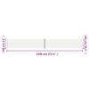 vidaXL Retractable Side Awning Cream 160x1200 cm