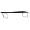 vidaXL Basin Shelf Wall Mounted Steel and Solid Wood Oak