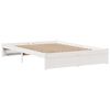vidaXL Bed Frame with Headboard without Mattress White 120x190 cm Small Double