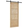 vidaXL Sliding Door ORKDAL Brown 83 x 211 cm Solid Pine Wood