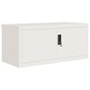 vidaXL File Cabinet White 90x40x220 cm Steel