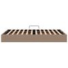 vidaXL Storage Bed with Mattress Cappucino 120 x 190 cm Faux leather
