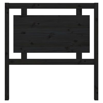 vidaXL Bed Headboard Black 95.5x4x100 cm Solid Pine Wood