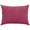 vidaXL Sofa Pillows 2 pcs Wine Red 70 x 50 cm Corduroy Fabric