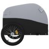 vidaXL Bike Trailer Black and Grey 30 kg Iron