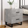 vidaXL Bedside Cabinets 2 pcs Concrete Grey 40x35x47.5 cm Engineered Wood