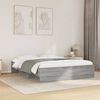 vidaXL Bed Frame without Mattress Grey Sonoma 150x200 cm King Size Engineered Wood