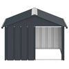 vidaXL Dog House Anthracite 116.5x103x81.5 cm Galvanised Steel