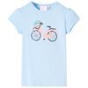 vidaXL Kids' T-shirt Light Blue 128
