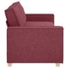 vidaXL Sofa Wine Red 220 x 78 x 84 cm Fabric