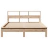 vidaXL Bed Frame without Mattress 150x200 cm King Size Solid Wood Pine