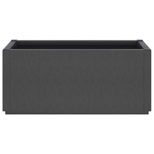 vidaXL Garden Planter Dark Grey 80x36x35 cm PP