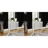 vidaXL Radiator Covers 2 pcs White MDF 112 cm