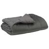 vidaXL Summer Duvet Quilted Light Grey 220 x 260 cm Microfiber