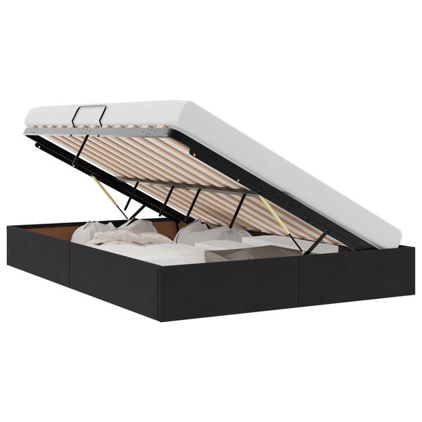 vidaXL Storage Bed with Headboard Black 135 x 190 cm Velvet