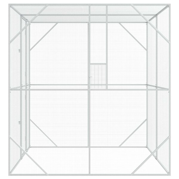 vidaXL Bird Cage Anthracite 209 x 202 x 214 cm Galvanised steel