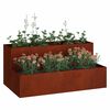 vidaXL Garden Planter Rusty 100 x 60 x 45 cm Weathering Steel