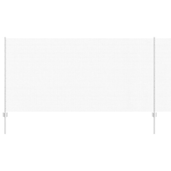 vidaXL Fence with Post Silver 1.2 x 25 m Steel