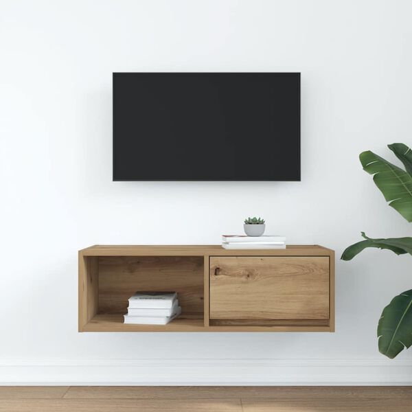vidaXL TV Cabinet Artisan Oak 80x31x25.5 cm Engineered Wood