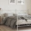 vidaXL Metal Headboard White 193cm