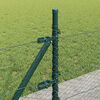 vidaXL Fence with Posts Green 0.5 x 100 m PVC-coated steel