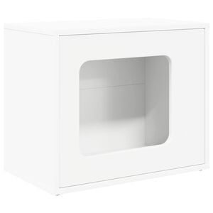 vidaXL Cat House White 51 x 30 x 42.5 cm Engineered Wood